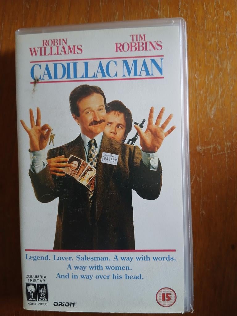 Cadillac Man VHS - Robin Williams, Tim Robbins, Vanaf 16 jaar, Ophalen of Verzenden, Gebruikt, Komedie