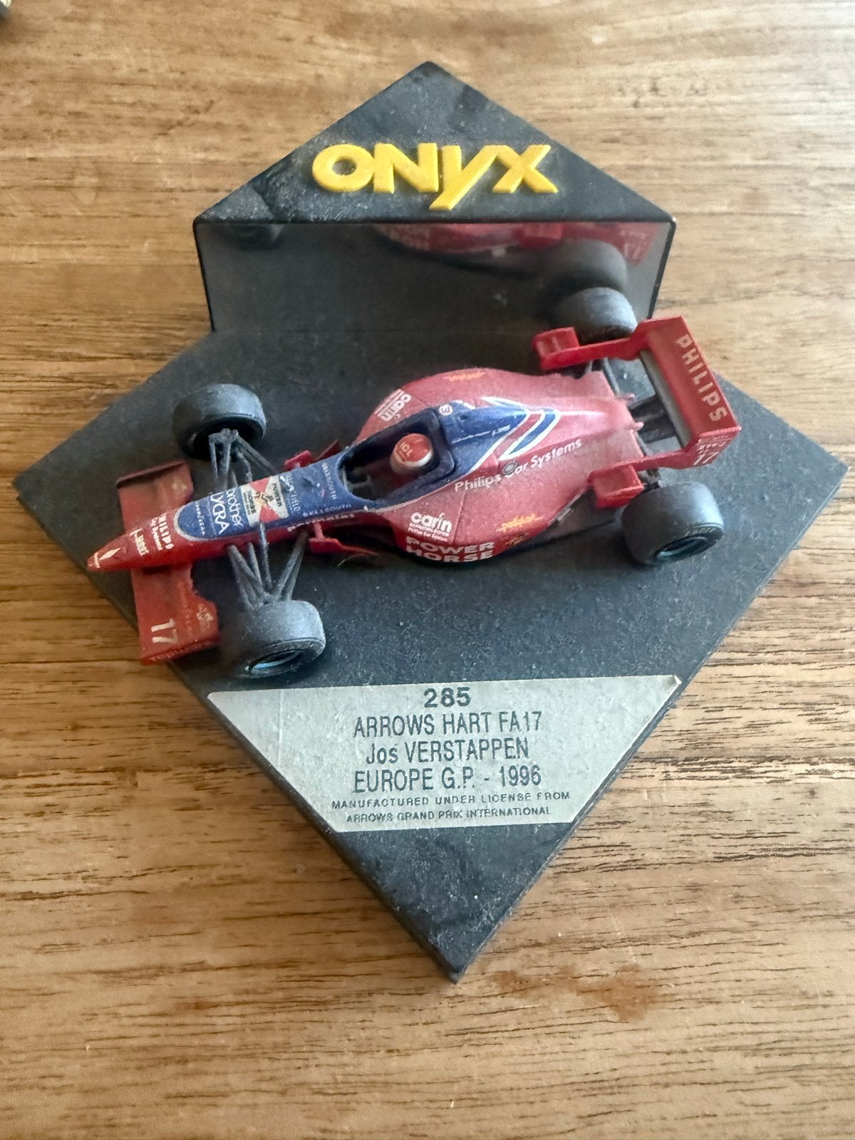 Onyx Arrows Hart FA17 Jos Verstappen Formule 1 model, Gebruikt, Auto, 1:32 tot 1:50, Ophalen