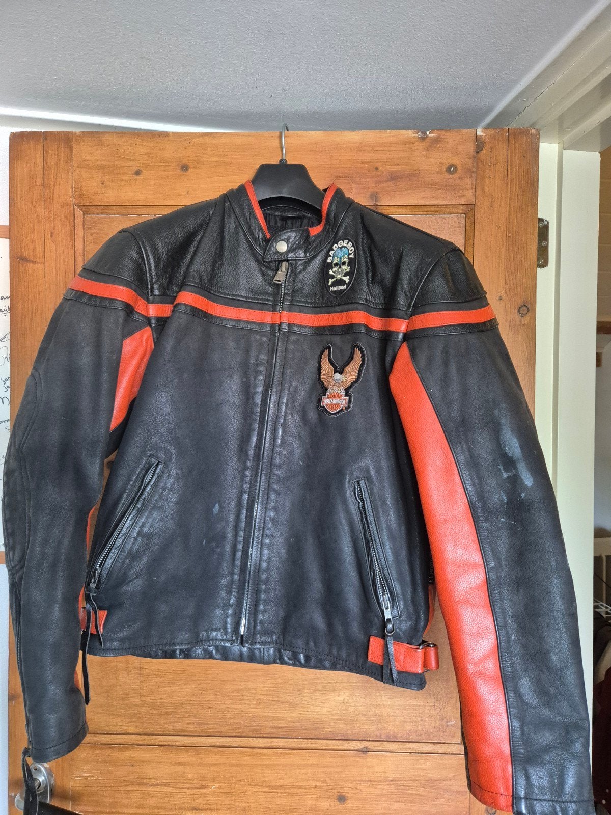 Harley Davidson motorjas kind - XS (leer), Kinderen, Jas | leer, Harley Davidson, Ophalen of Verzenden