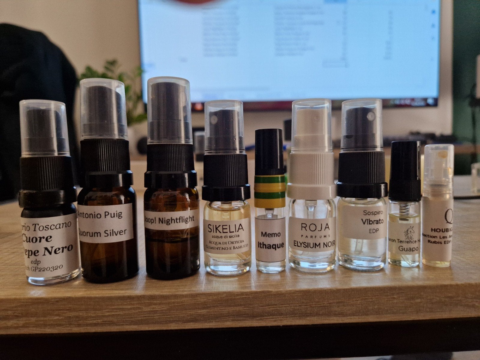Niche perfume samples, Verzenden, Gebruikt