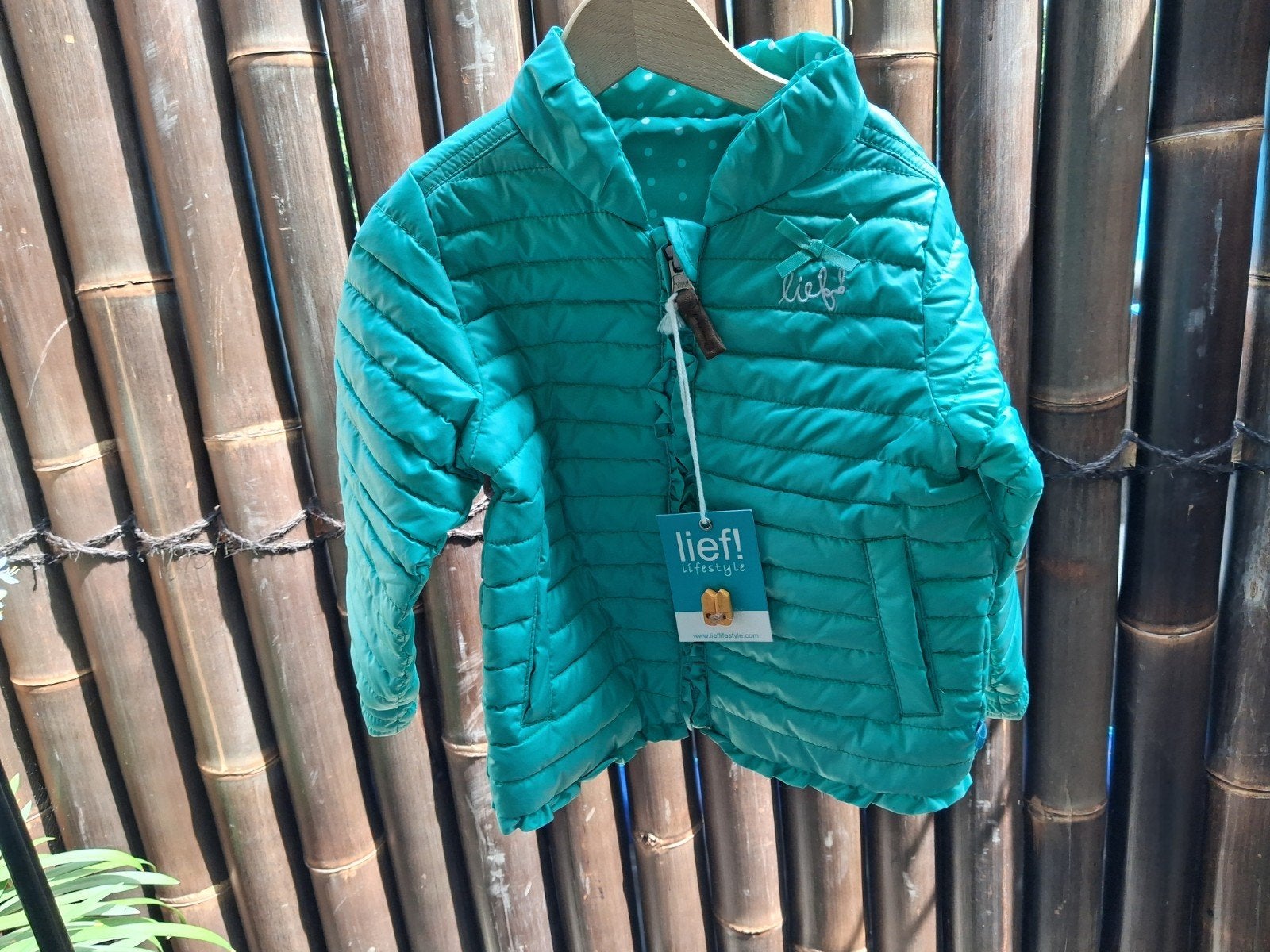 Nieuwe Lief! Lifestyle kinderjas - Maat 92 - Electric Green, Jongen of Meisje, Nieuw, Ophalen of Verzenden, Lief! Lifestyle