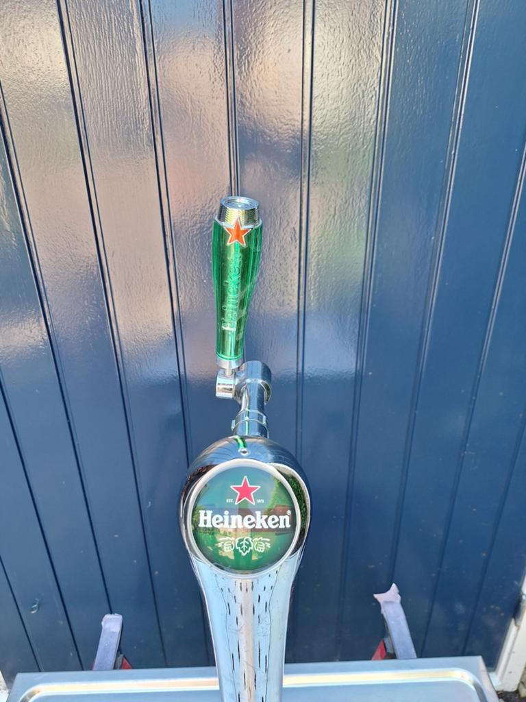 Heineken tapzuil type Bone biertap mancave thuisbar bierzuil, Ophalen of Verzenden, Gebruikt, Overige merken