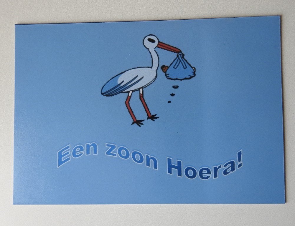 Kaartje felicitatie zoon (getint kindje ), Verzenden, Nieuw, Overige thema's