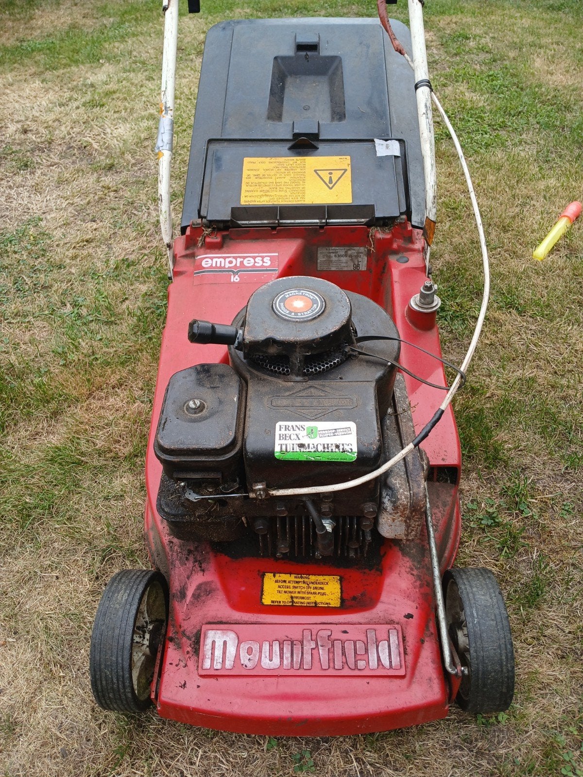benzine gras maaier, Ophalen of Verzenden, Gebruikt, Opvangzak