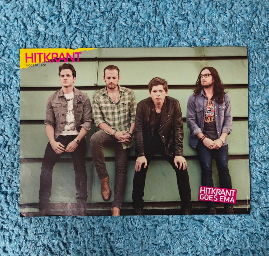 Kings of Leon poster hitkrant, A4 of kleiner, Rechthoekig Liggend, Nieuw, Ophalen of Verzenden