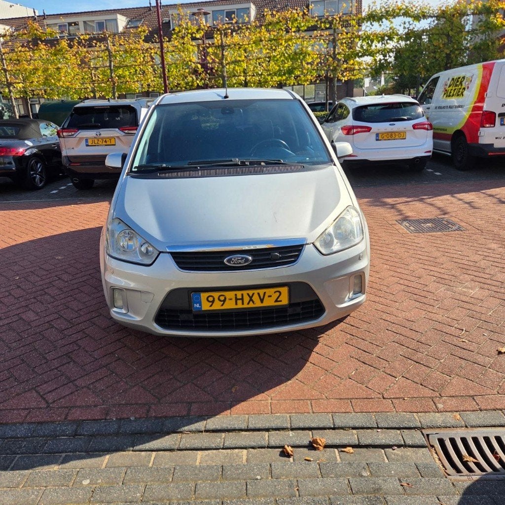 Ford C-Max 1.8 92KW 2009 Grijs, Auto's, Voorwielaandrijving, 125 pk, Zwart, 4 cilinders