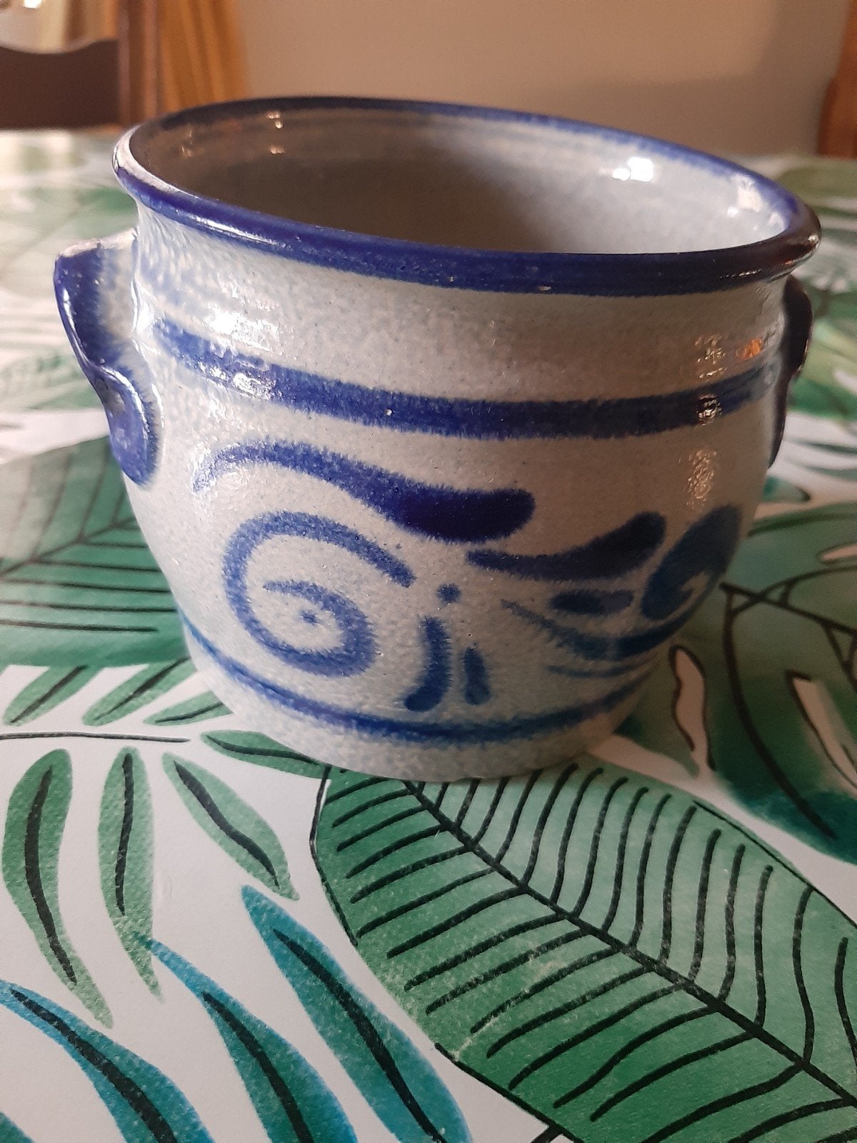 Keulse Pot zoutpot hoogte 10 cm doorsnede 12 cm, Antiek en Kunst, Curiosa en Brocante, Ophalen of Verzenden