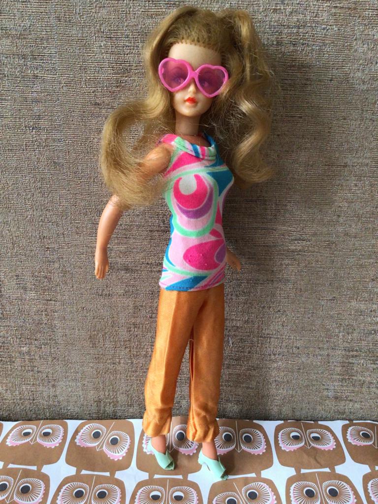 Vintage Tressy met aparte haarstreng, Verzamelen, Ophalen of Verzenden, Gebruikt, Pop