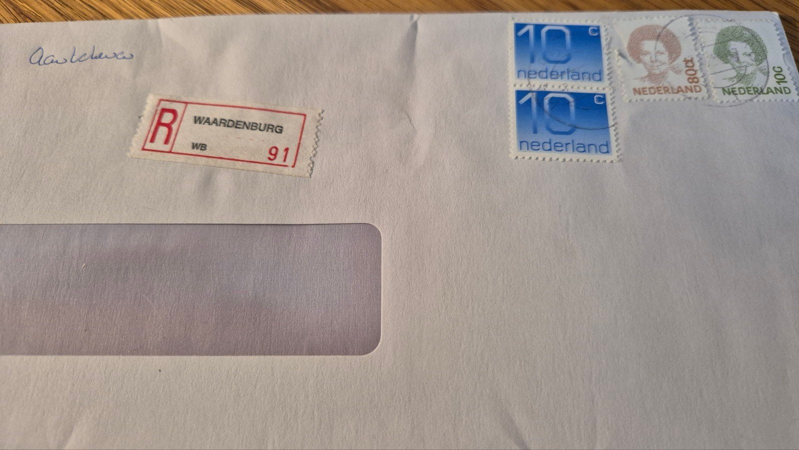 Waardenburg, Postzegels en Munten, Brieven en Enveloppen | Nederland, Ophalen, Envelop