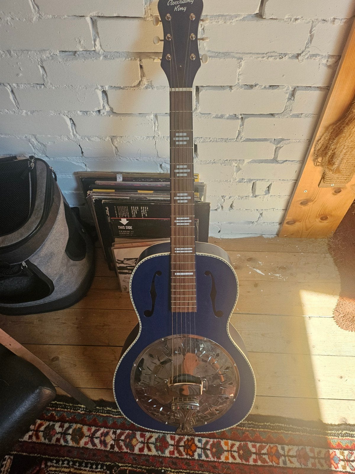 Recording King Resonator Gitaar - Blauw, Ophalen of Verzenden