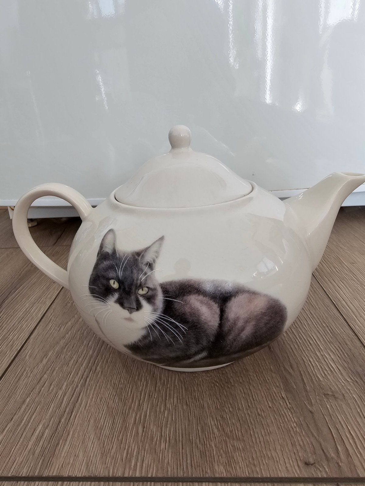 Mouwen theepot gemaakt door Francien  - Nieuw!, Ophalen, Nieuw, Porselein