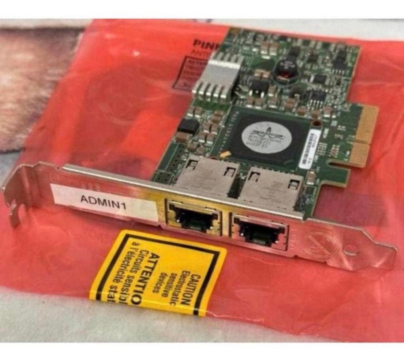 Dell 0F169G Broadcom Dual-Port Gigabit NIC PCIe Full Height, Computers en Software, Netwerkkaarten, M, Ophalen of Verzenden, Zo goed als nieuw