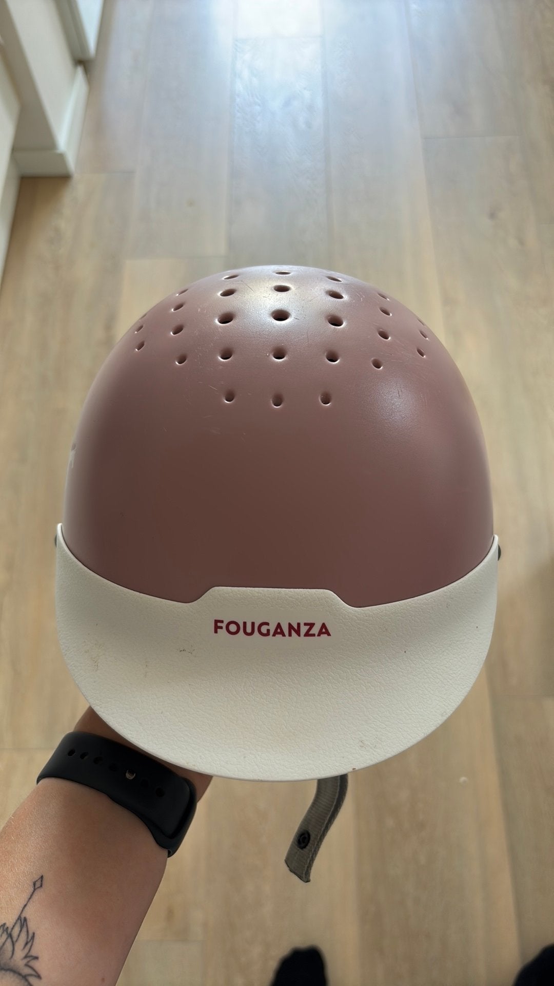 Kinder paardrij cap, Ophalen, Gebruikt, Fouganza, Verstelbaar