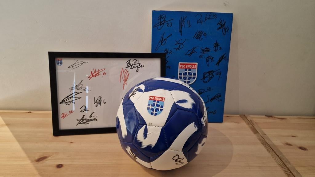 Gesigneerde PEC Zwolle spullen, Ophalen of Verzenden