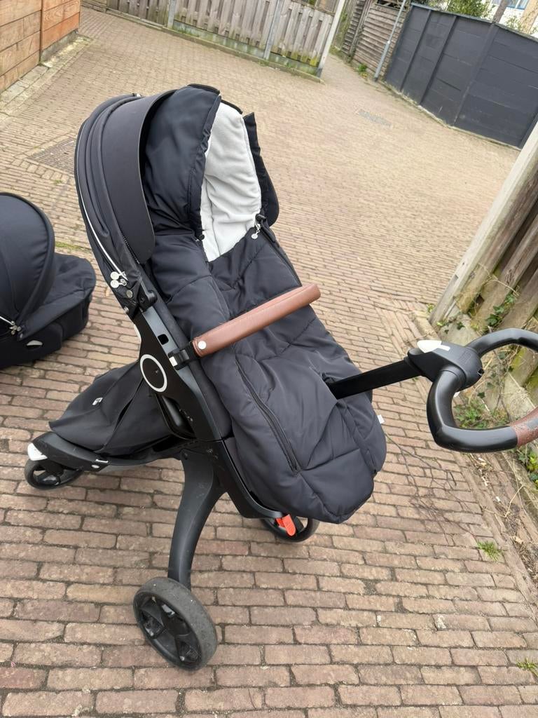 Stokke Xplory V6 FULL OPTION + AUTOSTOEL+NIEUWE accessoires, Kinderen en Baby's, Kinderwagens en Combinaties, Ophalen, Zo goed als nieuw
