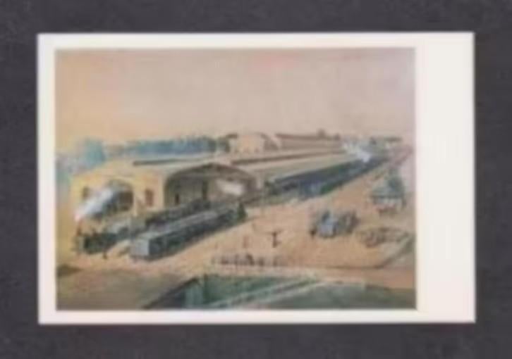 Utrecht Station Ned. Rhijn. Spoorweg Maatschappij Treinen., Ophalen of Verzenden, 1980 tot heden, Ongelopen, Utrecht