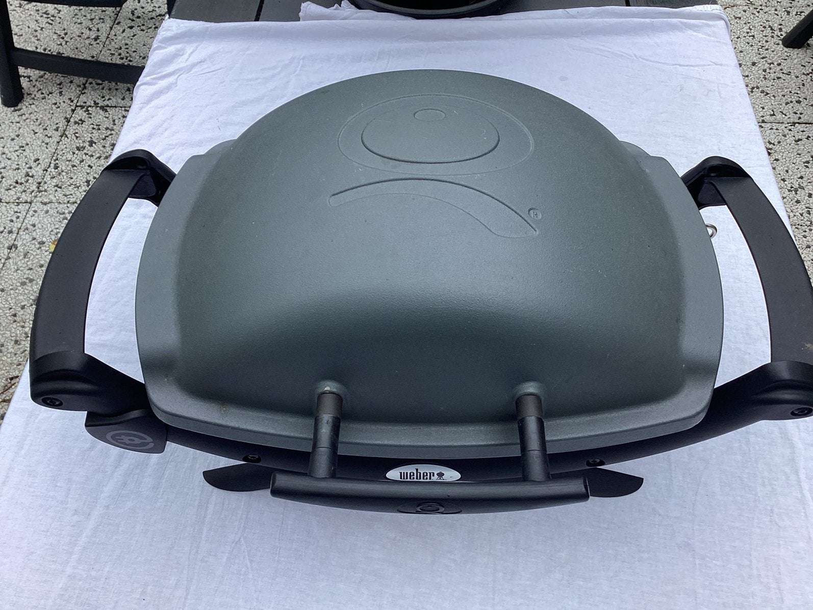 Weber electrische Barbecue Type Q1400, Tuin en Terras, Ophalen, Gebruikt, Weber