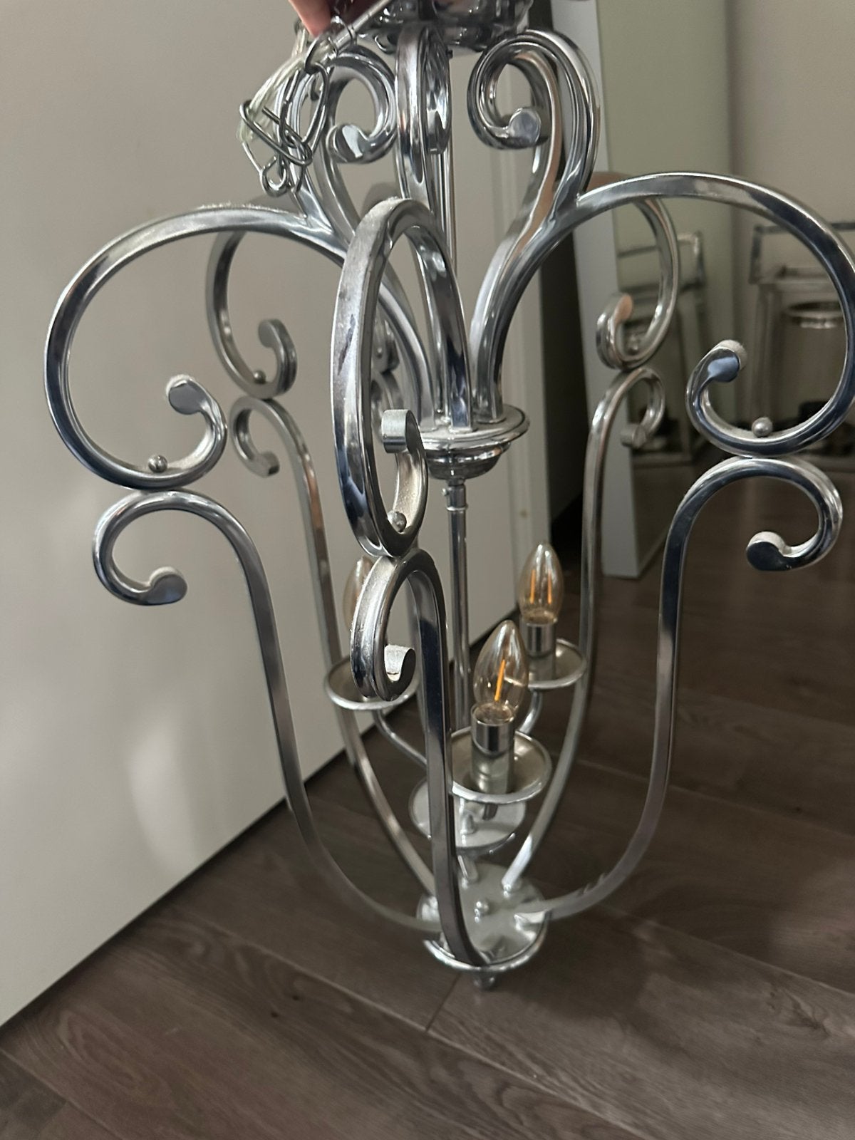 Hanglamp bij loods 5 gekocht, Ophalen, Gebruikt