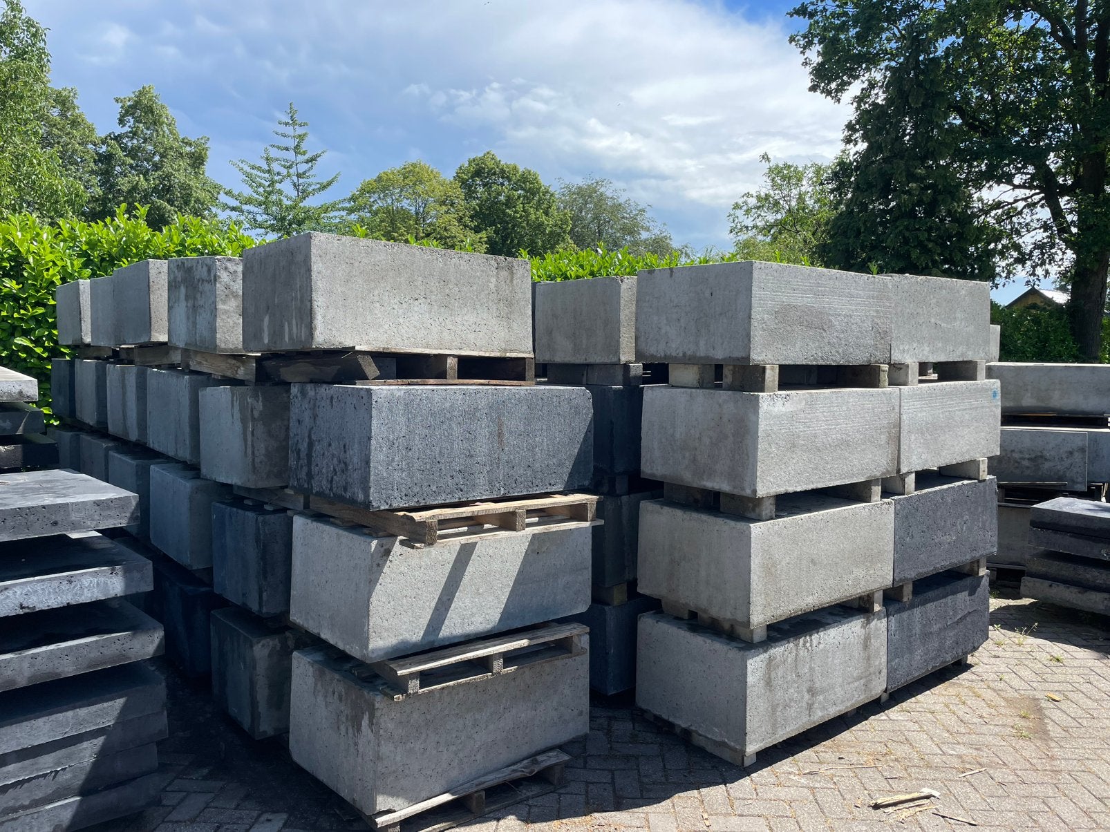 Oud Hollandse zitelementen 100x60x40 cm RESTPARTIJ, Ophalen, Nieuw, Beton, Terrastegels