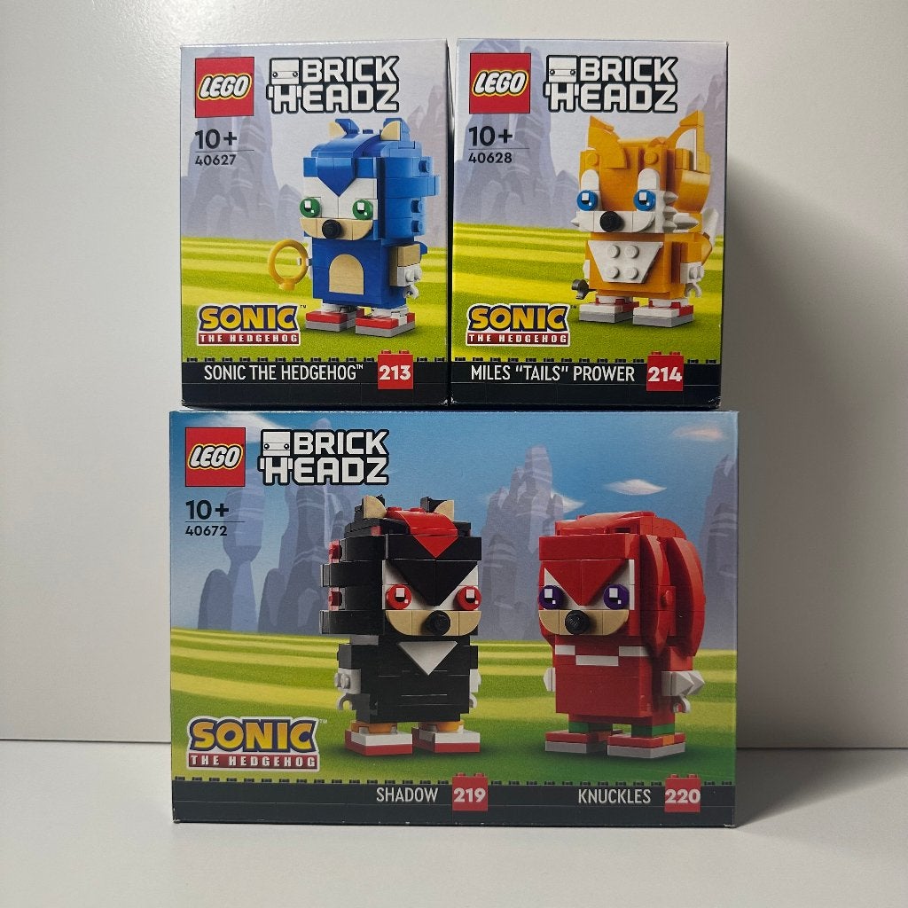 LEGO Brickheadz - Sonic (40627, 40628, 40672), Overige thema's, Lego, Compleet, Ophalen of Verzenden