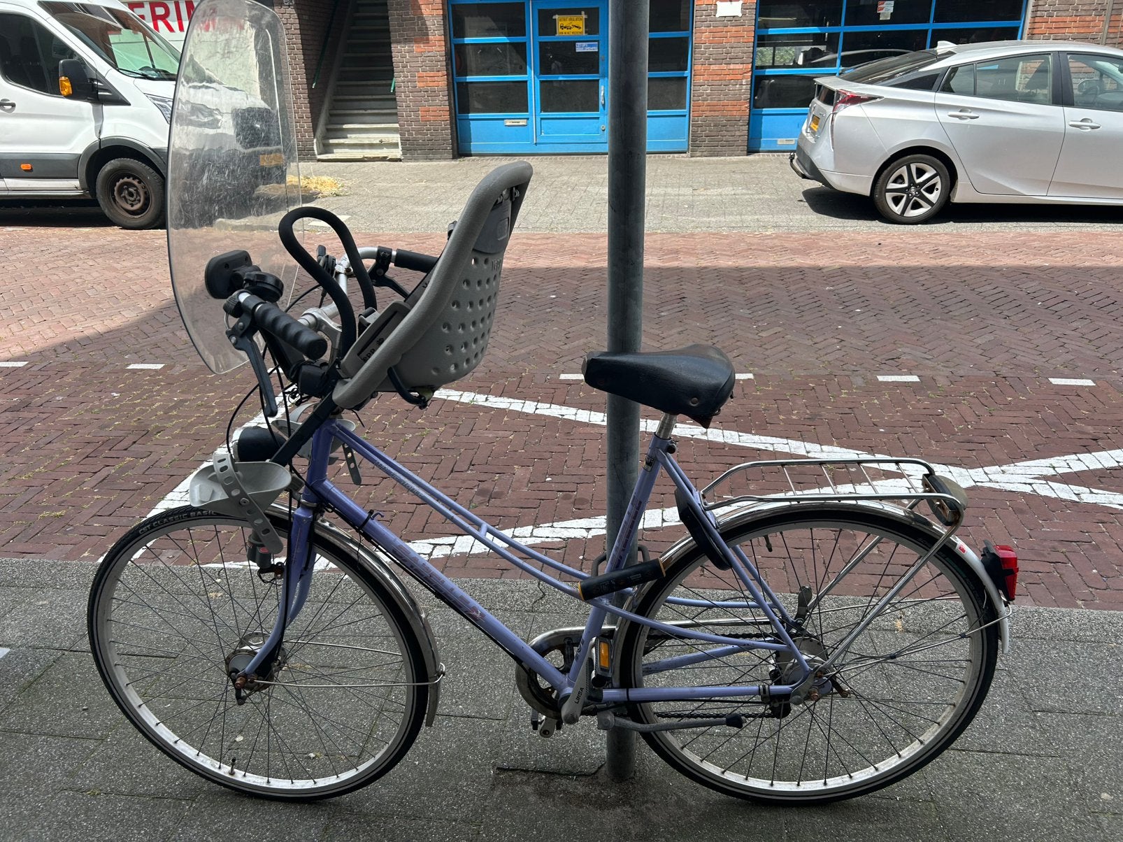 Gazelle Moederfiets met Yepp Zitje, 49 tot 53 cm, Ophalen, Gebruikt, Gazelle
