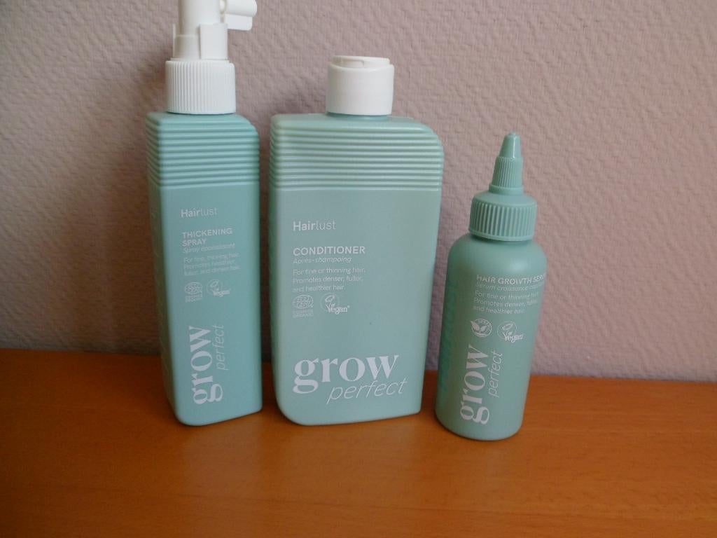 Hairlust conditioner, thickening spray en serum, Ophalen of Verzenden, Zo goed als nieuw, Shampoo of Conditioner