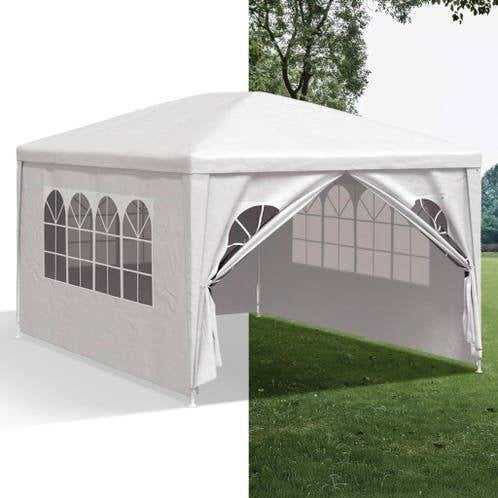 Partytent, Paviljoen, 3x4, Met Zijwanden, Wit, Ophalen of Verzenden, Nieuw, Minder dan 5 meter, Partytent