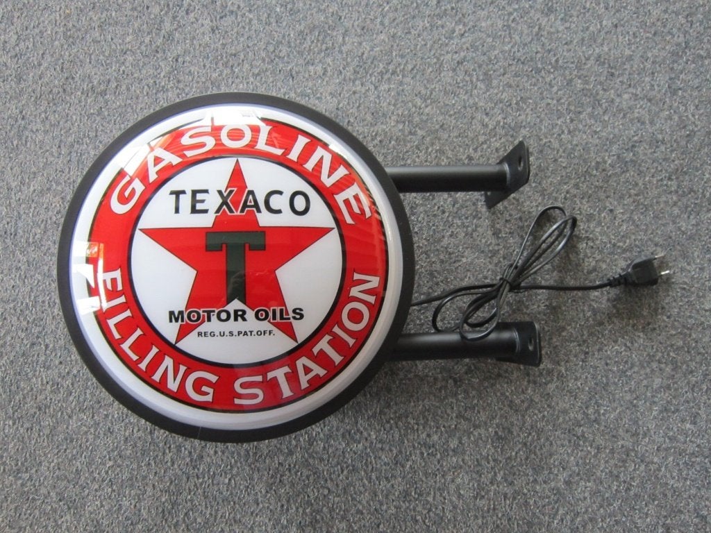 TEXACO LED LAMP LICHTRECLAME, Verzamelen, Ophalen, Nieuw, Lichtbak of (neon) lamp