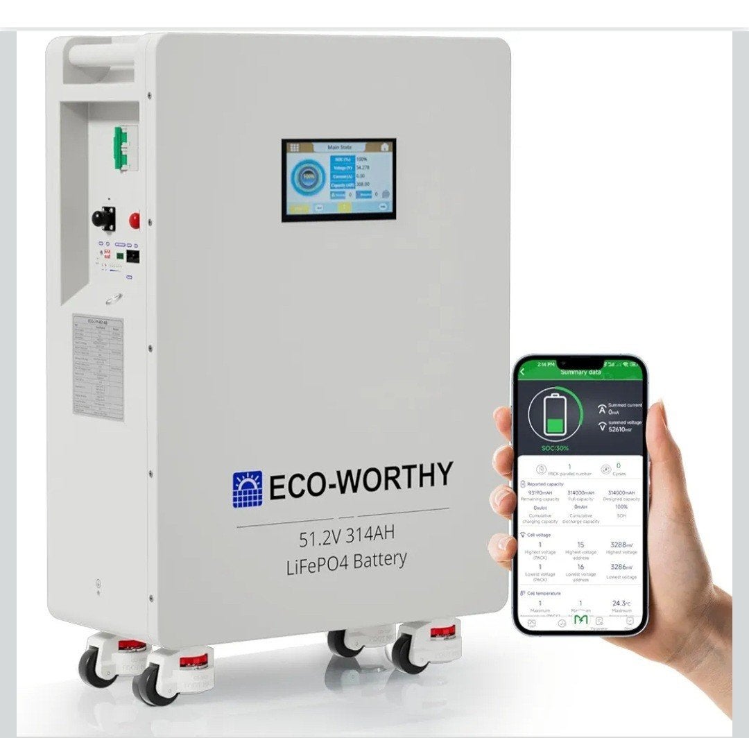 Eco Worthy 16kw Thuisbatterij / Thuisaccu, Ophalen, Nieuw, Overige typen