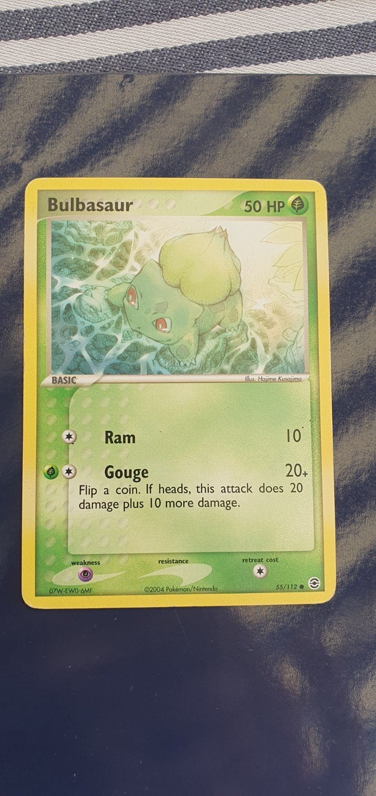 Bulbasaur 55/112 pokemon kaart, Ophalen of Verzenden, Gebruikt, Losse kaart