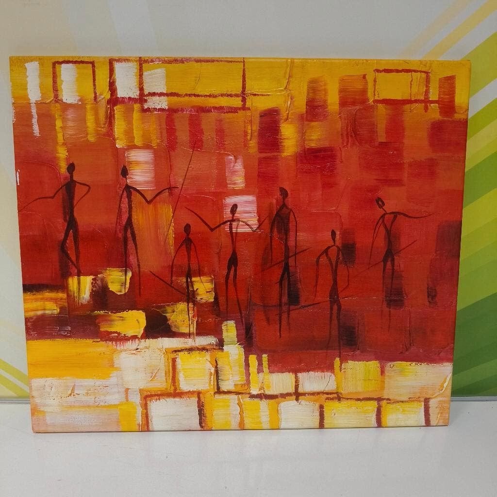 Schilderij / Lijst  met abstracte kunst - Kunstkopie, Antiek en Kunst, Ophalen