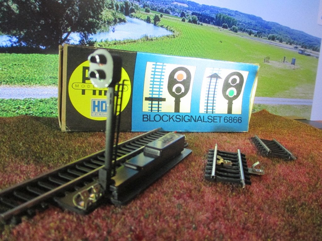 Bloksignaal met electronische aansturing voor analoge baan, Gelijkstroom, Nieuw, Rails, Piko