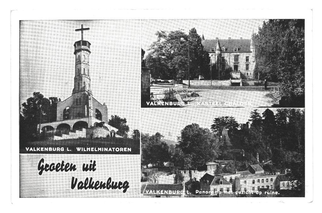 947165 Valkenburg Stempel Hotel SCHAEPKENS van St FIJT 1954, Ophalen of Verzenden, 1940 tot 1960, Gelopen, Limburg