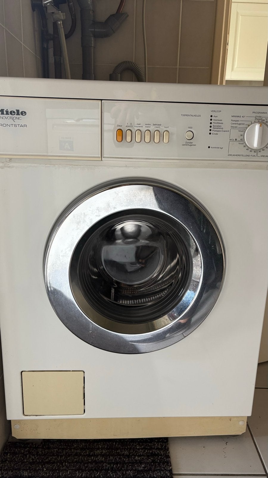 Miele Novotronic Frontstar Wasmachine - Gebruikt, Witgoed en Apparatuur, Ophalen, Gebruikt, Voorlader, Kort programma