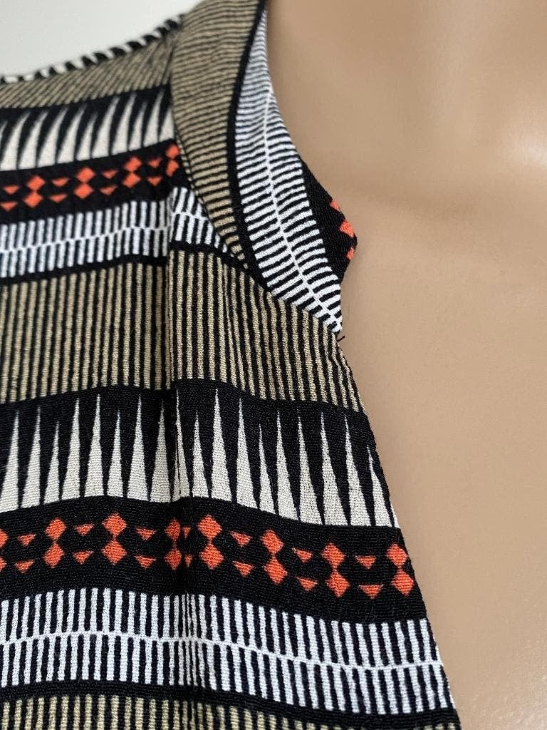 K124 Yaya maat 38=M jurk jurkje beige zwart wit, Kleding | Dames, Jurken, Maat 38/40 (M), Beige, Ophalen of Verzenden, Zo goed als nieuw