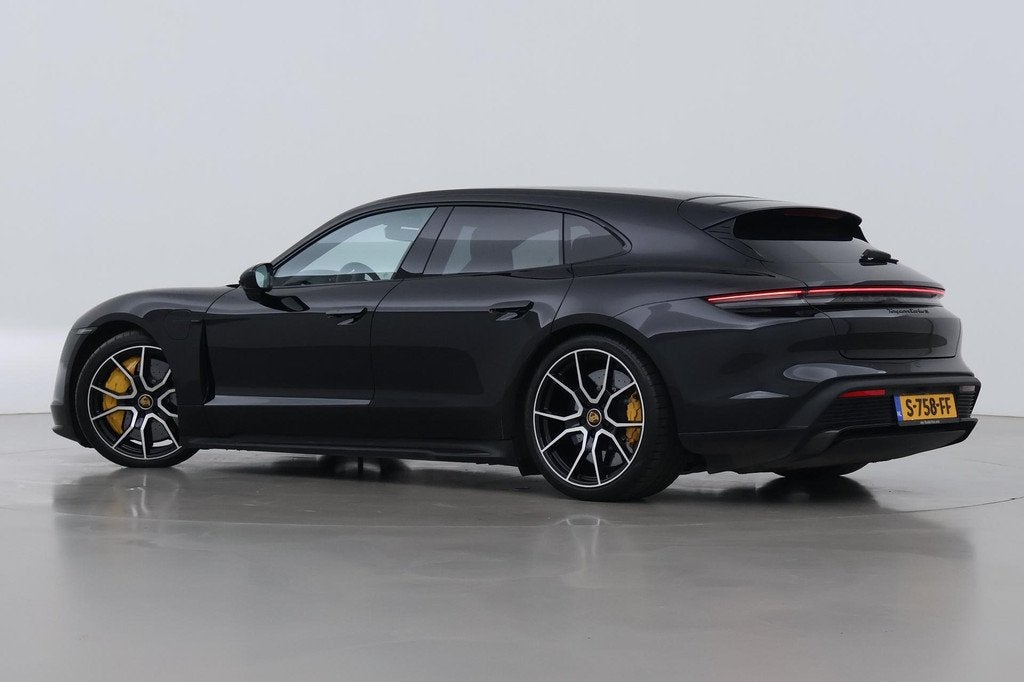 Porsche Taycan Sport Turismo Turbo S 93 kWh | BTW | Sport Ch, Auto's, Porsche, Automaat, Gebruikt, Zwart, Automatische klimaatregeling