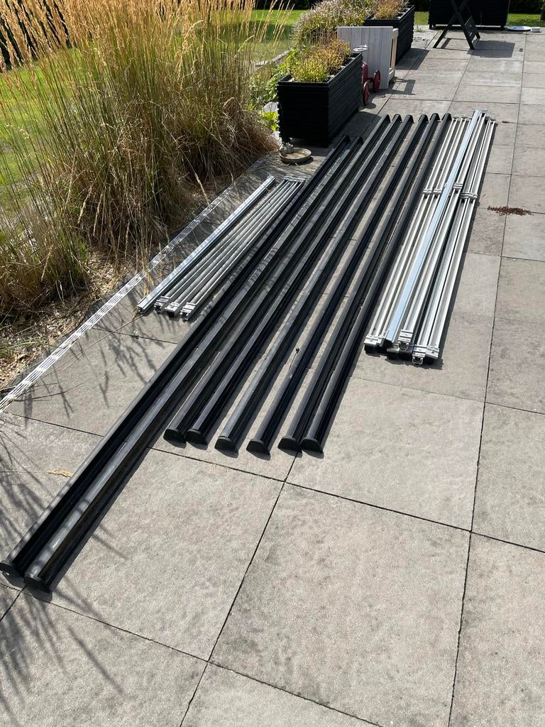 AEflex aluminium profielen onderconstructie zonnepanelen, Ophalen, Gebruikt, 250 mm of meer, Rvs