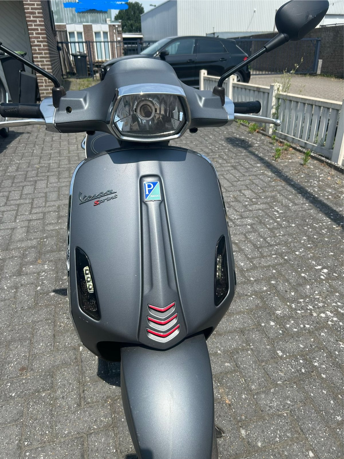 Vespa Sprint Sport - Mat Grijs, Fietsen en Brommers, Scooters | Vespa, Ophalen, Gebruikt, Overige modellen, Benzine