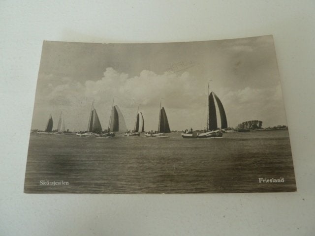 Friesland 1959 Skutsjesilen, Ophalen of Verzenden, 1940 tot 1960, Gelopen, Friesland
