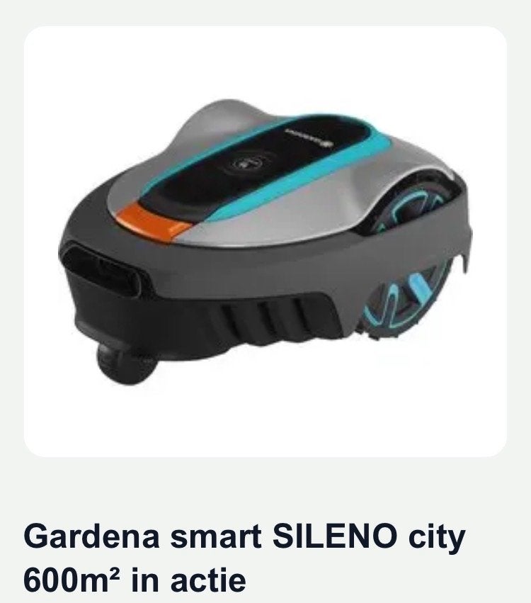 Gardena smart SILENO city 600m² robotmaaier, Ophalen of Verzenden, Nieuw, Meer dan 25 cm, Bestuurbaar via app