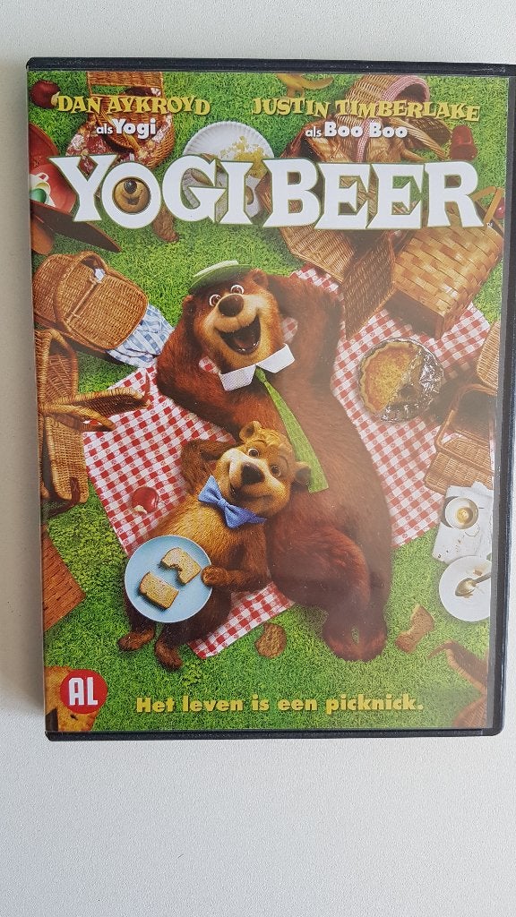 DVD Yogi beer, het leven is een picknick, Cd's en Dvd's, Alle leeftijden, Ophalen of Verzenden, Zo goed als nieuw