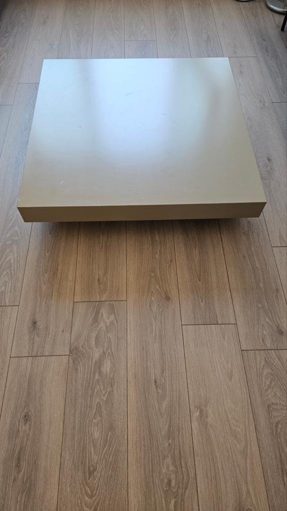 Zwevende salontafel, Huis en Inrichting, Tafels | Salontafels, Ophalen, 100 tot 150 cm, Vierkant, 50 tot 100 cm