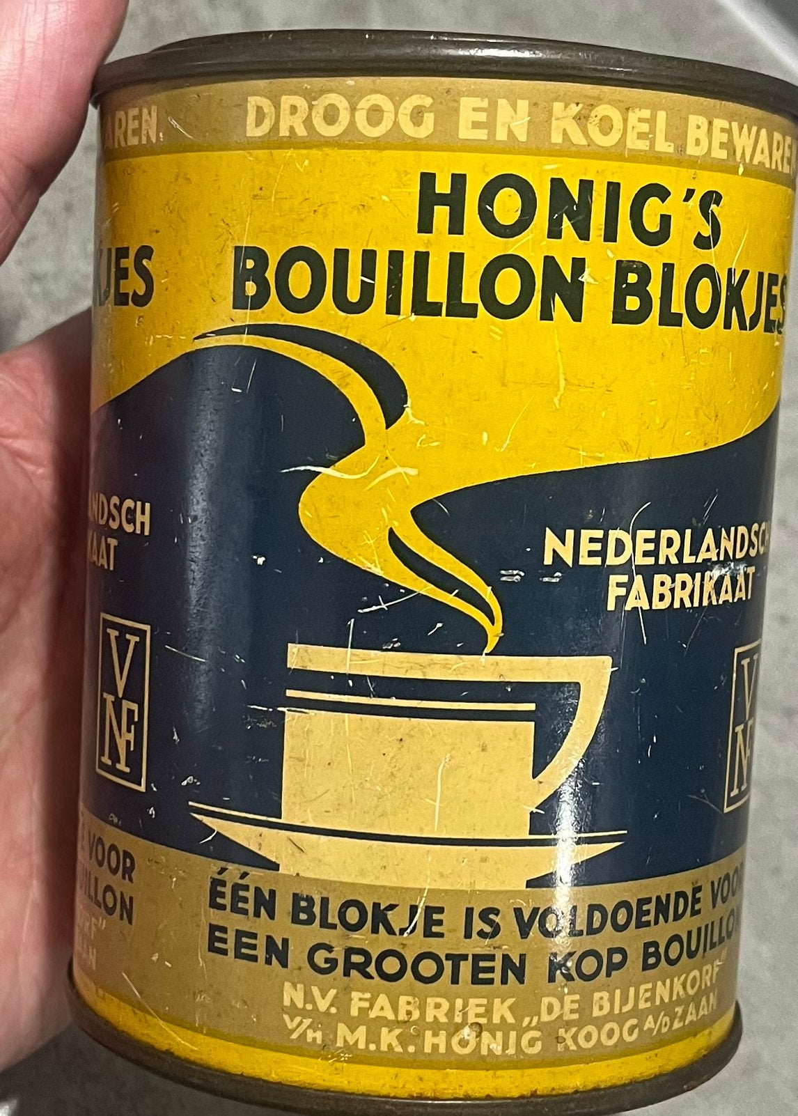 blik Honig’s bouillonblokjes Koog a/d Zaan de stijl, Verzamelen, Ophalen of Verzenden, Zo goed als nieuw, Overige