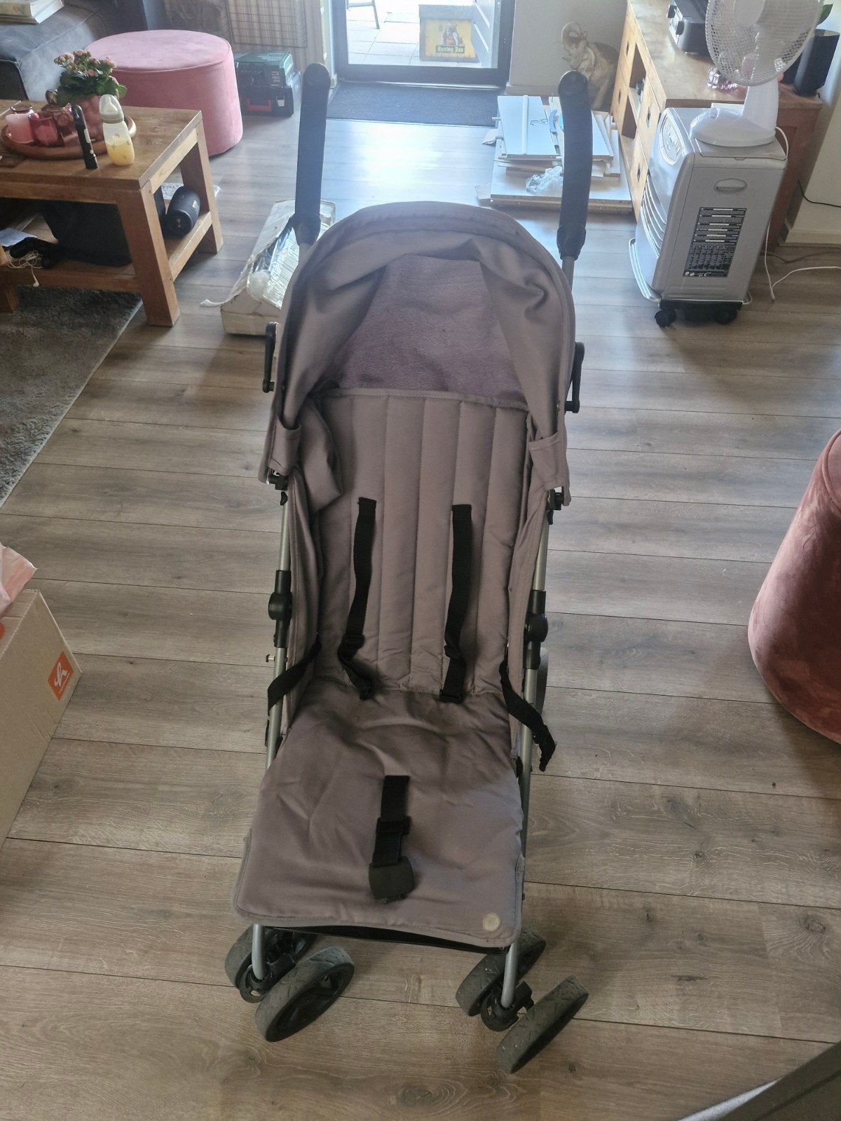 Handige en compacte grijze buggy, Ophalen, Gebruikt, Overige merken, Zonnekap