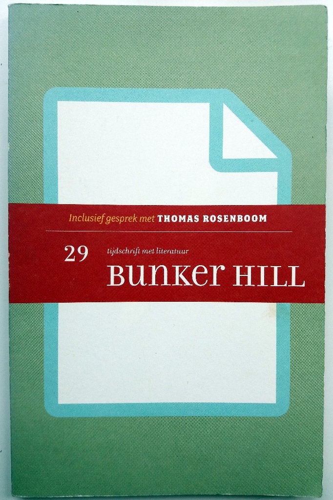 Bunker Hill No.29 (Tijdschrift met literatuur), Ophalen of Verzenden, Gelezen, Nederland
