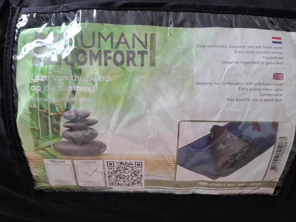 Human Comfort Gassin Zelfopblaasbare Slaapmat 198x76x8 cm, Caravans en Kamperen, Ophalen
