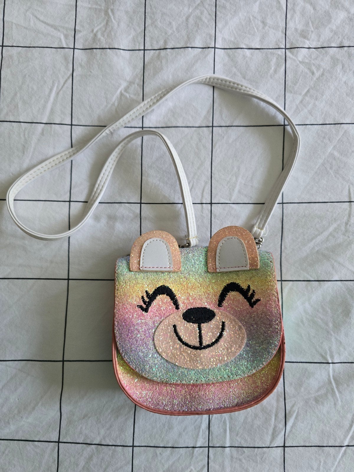 Schattig glitter beertje tasje voor kinderen, Kinderen en Baby's, Ophalen of Verzenden, Zo goed als nieuw, Onbekend