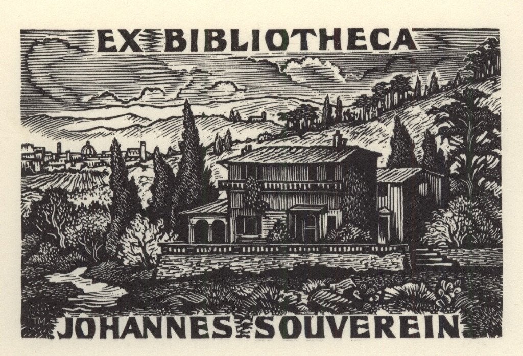 1732 Ex Libris Nederland : Thijs Mauve, 1967, Verzenden, Ex libris