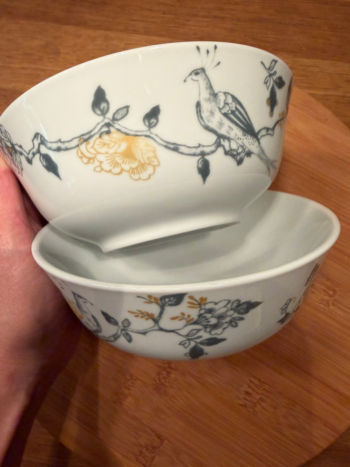 2 porseleinen ontbijtkommen van Vivo by Villeroy & Boch, Antiek en Kunst, Ophalen of Verzenden