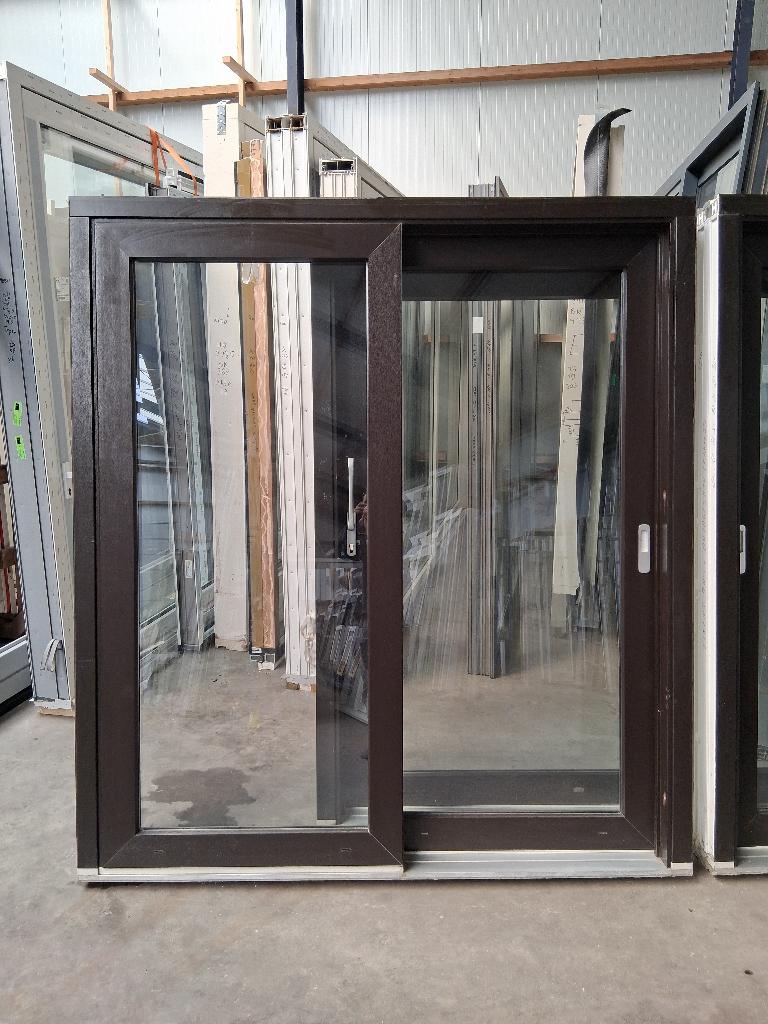 2x Schuifpui Hr++ bezorgen factuur mogelijk, Doe-het-zelf en Verbouw, Kozijnen en Schuifpuien, Kunststof, Gebruikt, 225 cm of meer